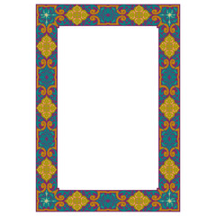abstract frame design with unique ornament