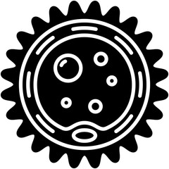 Ovum Icon. Baby Embryo Fertility Symbol Stock Illustration. Vector Solid Icons For UI Web Design And Presentation