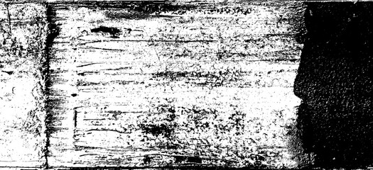 Grunge black texture. Wide horizontal long banner. Dark grainy texture on white background. Dust overlay textured. Grain noise particles. Rusted white effect. Vector illustration, EPS 10.