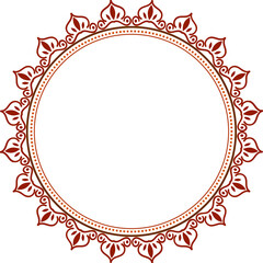 Calligraphic ornamental frame design svg