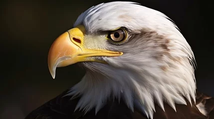 Muurstickers american bald eagle © KWY