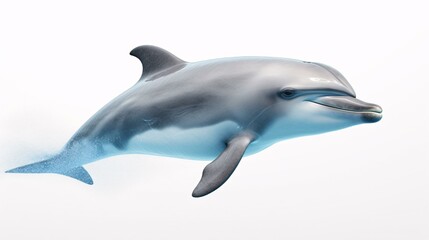 dolphin jumping isolated on white background