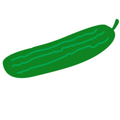 cucumber isolated on white background