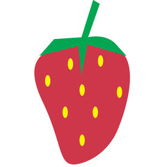 strawberry isolated on white