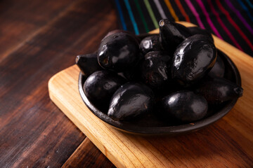 Aguacate Criollo. Home harvest of 