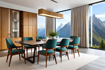 modern dining room