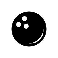 Bowling Ball icon vector design templates simple and modern