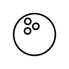 Bowling Ball icon vector design templates simple and modern