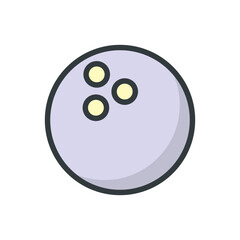 Bowling Ball icon vector design templates simple and modern