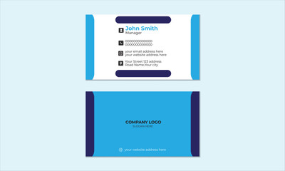 Simple business card layout,template.