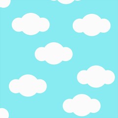 cloud cartoon pattern background 