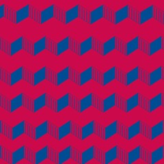 square red and blue background