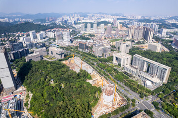 Construction site of Science City, Huangpu District, Guangzhou, China