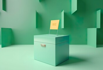 3d render box vote