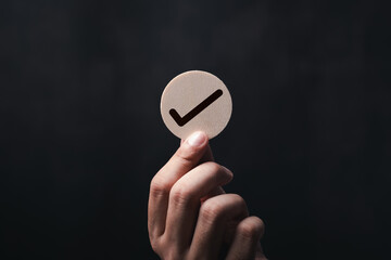 Elections and Voting, Vote, to do list, checklist, Task list, Survey and assessment concept. Hand...