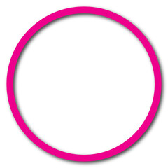 pink round frame