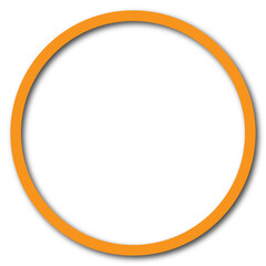 orange circle frame