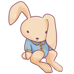Obraz premium child with bunny