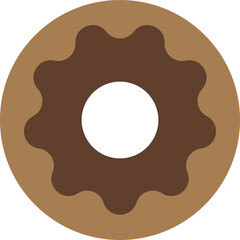 Glazed donut design. Tasty donut. Donut vector design.