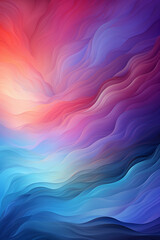 Obraz premium Multi color gradient background grain effect with purple and blue shades glowing. AI generative