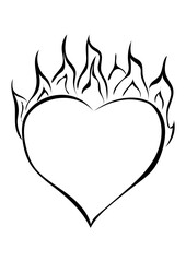 Brennendes Herz