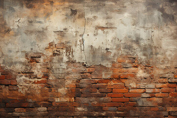 Oil painting of old british wall texture. AI generative