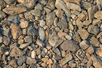 real small stone on the ground.