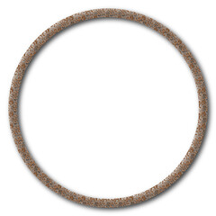 round frame isolated on transparent 
