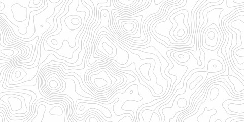 Seamless pattern with White sea map and topographic contours map background,curved reliefs abstract background. Topographic map patterns, topography line map. White background with topographic.