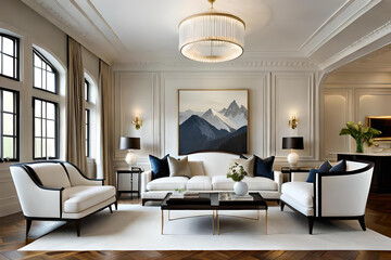 Fototapeta premium Stylish Living Room Inspiration