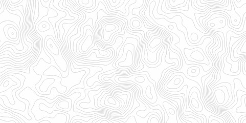 Seamless pattern with White sea map and topographic contours map background,curved reliefs abstract background. Topographic map patterns, topography line map. White background with topographic.