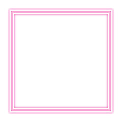 pink neon frame