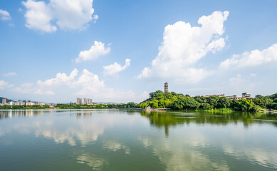Scenery of Zengjiang Gallery, Zengcheng District, Guangzhou, China