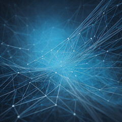 abstract blue network - obrazy, fototapety, plakaty