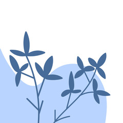 Corner Plant Blue Element