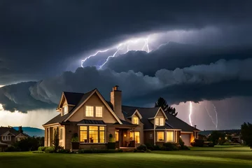 Fototapeten house in the storm © Aniqa