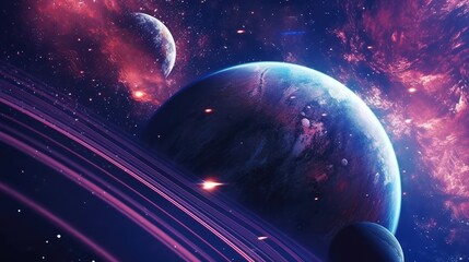 Outer Space Background, Space Wallpaper. Generative AI
