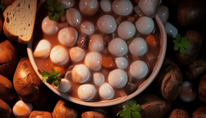Background filled pastel tones colorfull balls with 3D render of abstract spheres. Top view of many colorful balls in ball pool at indoors playground with copy space to add text or images