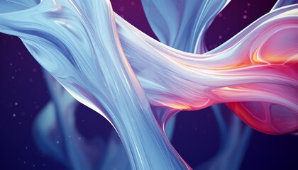 Background wallpaper fluid surfaces, particles, cybernetic, fluid particles, data sculpture, artificial organism, futuristic, abstract copy space banner mockup