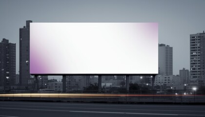 Blank billboard mockup concept, city copy space announce. put your image or text, blank space