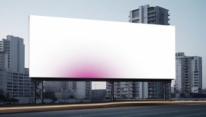 Fototapeta na wymiar Blank billboard mockup concept, city copy space announce. put your image or text, blank space