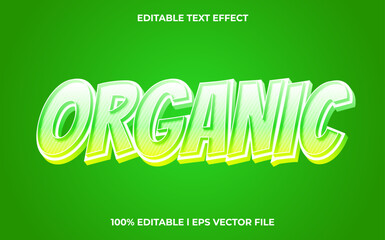 organic 3d editable text effect, template with 3d style use for logo and business brand