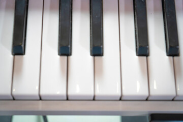 Naklejka premium Black and white piano key