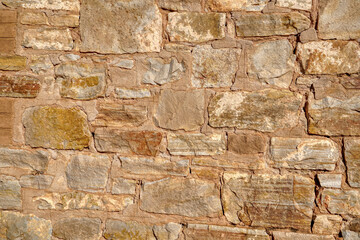 rock wall of a old homestead in South Australia