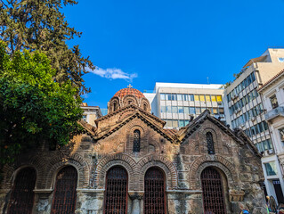 Church Of The Virgin Mary, Panagia Kapnikarea Church In Athens