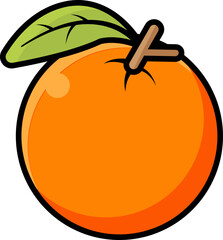 illustration of an orange