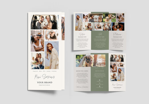 Photography Trifold Brochure Leaflet Template