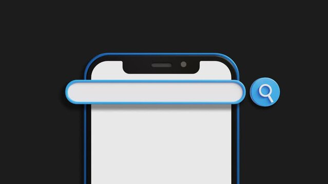 search engine browser smartphone animation
