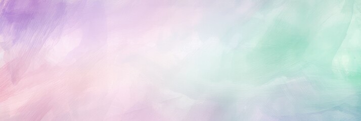 Pastel-colored watercolor background on textured watercolor paper. Generative AI.