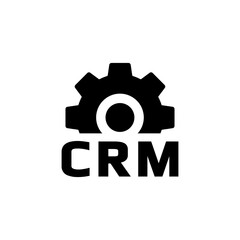 Best CRM icon or CRM symbol vector isolated in flat style. Best CRM icon for business design element. Best CRM symbol vector for mobile apps or websites design element.